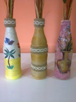 MINIS FLOREROS DECORADOS Y PINTADOS CADA UNO